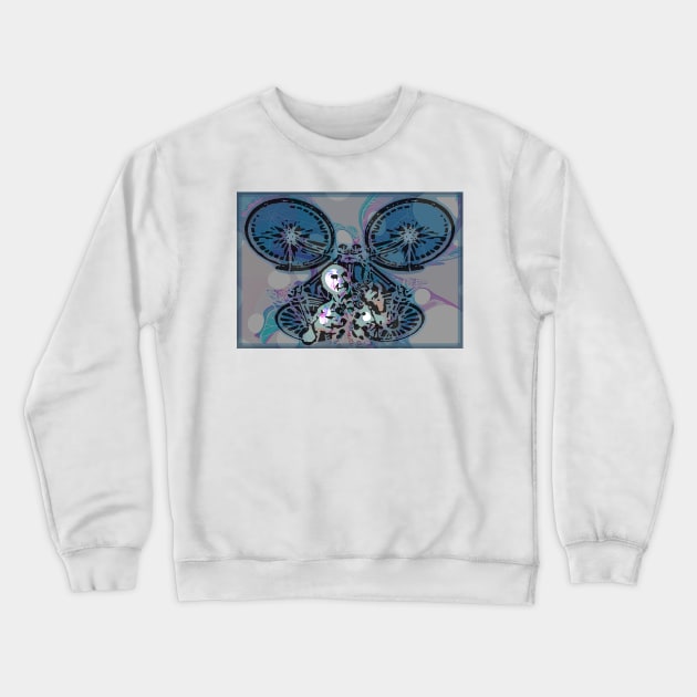 Bicycle Day (cold) Crewneck Sweatshirt by rikarts